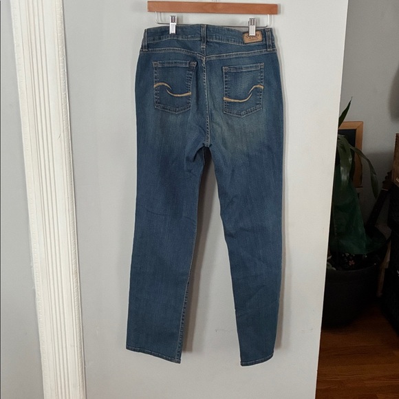 Levi's Signature Mid Rise Straight Blue Jeans Sz 18M - Picture 4 of 4